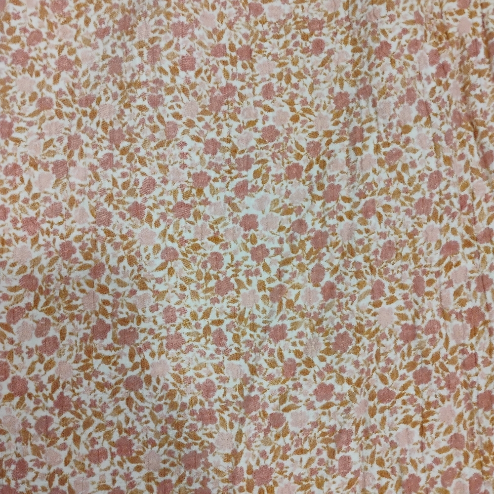 Floral Pink White Boho Wildflowers Skirt XXL Prairie Cottagecore Modest - Picture 5 of 10